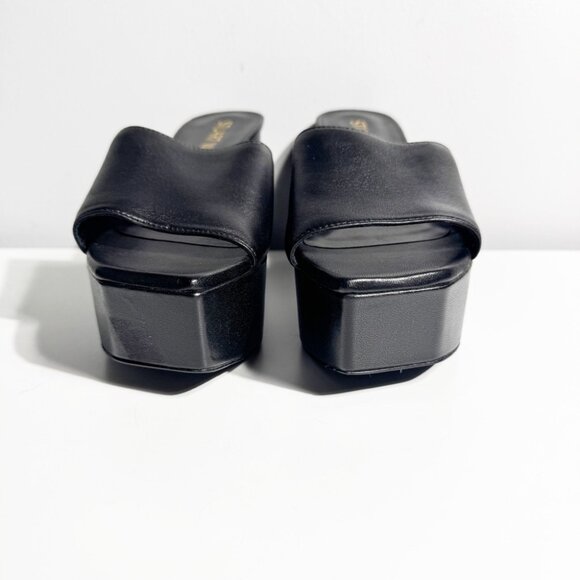 NWT Stuart Weitzman Squarehigh Black Platform Heels size 7 - Picture 3 of 9
